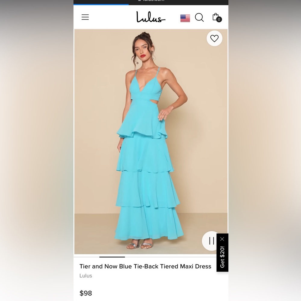 Lulus aqua prom dress